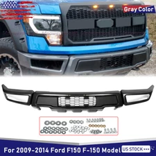 For 2009-2014 Ford F150 F-150 Gray Steel Raptor Style Front Bumper Impact Bar US