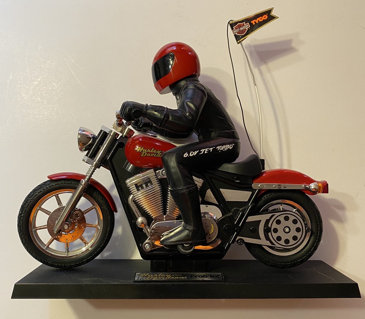 Vintage Radio Control 6V Jet Turbo Harley-Davidson Motorcycle /w