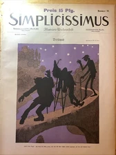 1902 RARE GERMAN SIMPLICISSIMUS MAGAZINE ~ ART NOUVEAU ERA