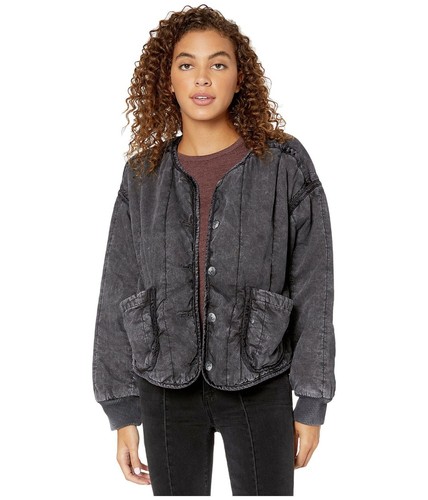 Free People Mixed Signals Jacket Slate 
