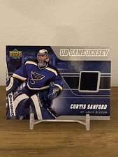 Curtis Sanford 2006-07 Upper Deck Series 1 UD Game Jersey Card #J-CS