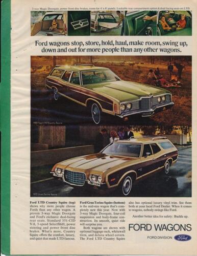 Magazine Ad - 1972 - Ford LTD Gran Torino Wagon - Photo 1/1