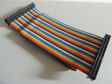 1 ft 40-Pin 2x20 Female to Female 2.54mm-Pitch IDC Flat Ribbon Cable