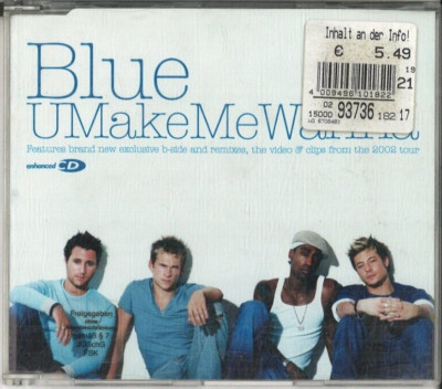 Blue U Make Me Wanna ( 2003, CD )