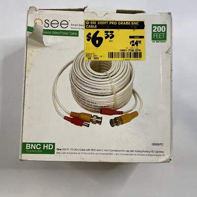 Bnc Connectors Q See Bnc Hd 100Ft BNC Video/Power/Audio Cable With
