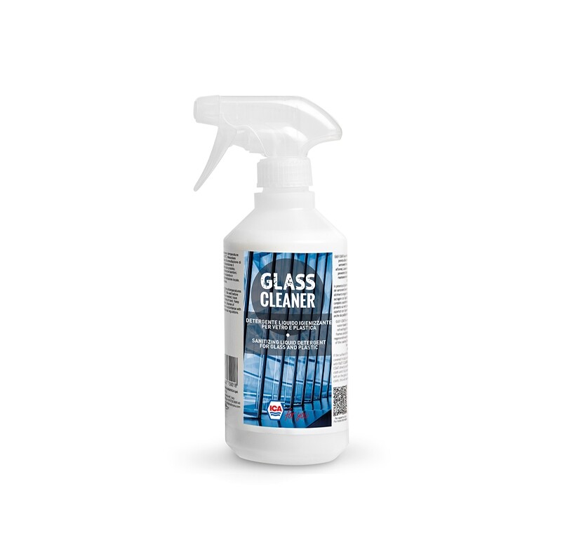 Detergente liquido neutro igienizzante per vetro e plastica Ica Glass Cleaner Lt