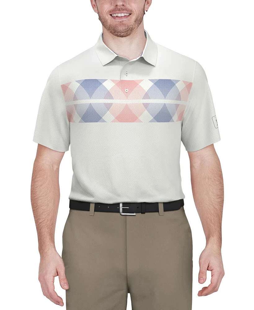 Pga Tour Men Regular fit Short Sleeve Polo Shirt Bright White XL