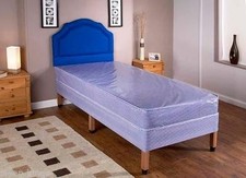 WATERPROOF SINGLE 3FT DIVAN BED ON LEGS WITH WATERPROOF MATTRESS FREE DELIVERY