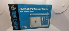 GE 7-2945 | FM / AM / TV Sound Radio With Weather | with box