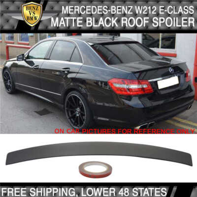 Fits 10-16 Benz W212 E-Class 4DR Rear Roof Spoiler Replacement ABS ...