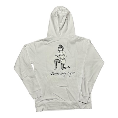 Born X Raised Wacko Maria Hoodie Men's Small White NEW FLAW Born X Raised Wacko Maria Hoodie Men's Small White NEW FLAW