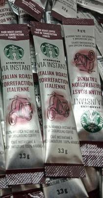 Starbucks VIA Instant Coffee Italian Dark Roast 55 Packets 100% Arabica Bulk New