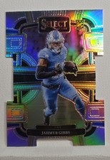 2023 Panini Select - Concourse Jahmyr Gibbs #34 Silver Prizm Die-Cut (RC)