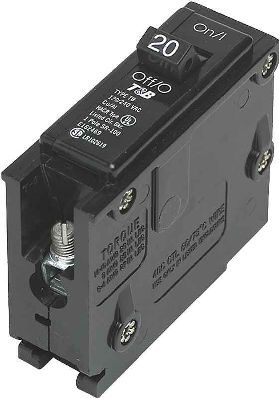 Q120 20-Amp Single Pole Type QP Circuit Breaker