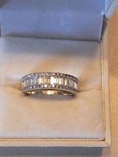 Buguette Diamond Eternity Ring 1.25 Carat