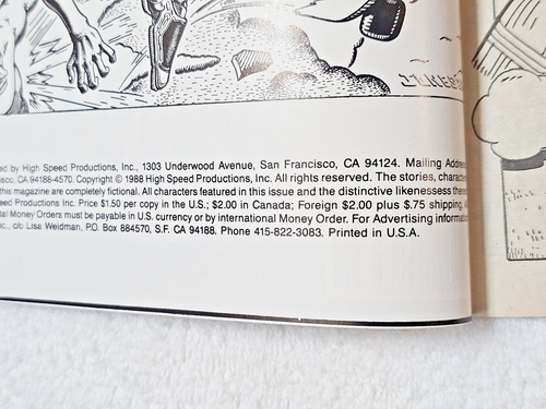 Vintage 1988 Thrasher Comics No. 2 Skateboarding Skate Art Zine Stories Gutter - Picture 5 of 7