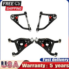 Front Suspension Kit Tubular Arms Upper Lower For 67-69 Camaro Black Coated