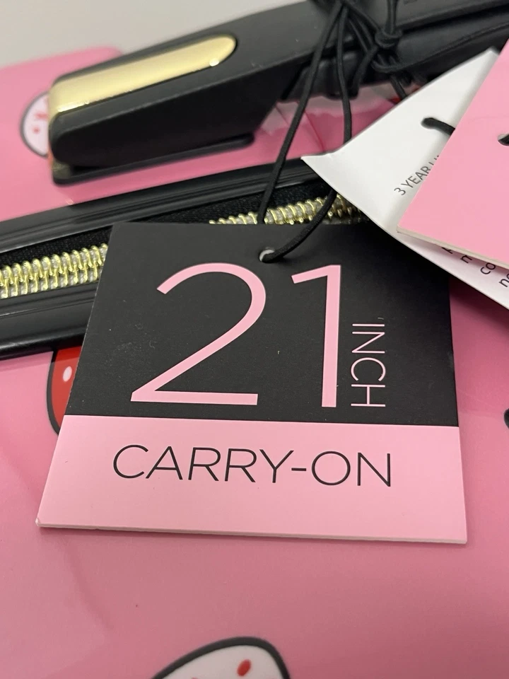 JUICY COUTURE 21” Pink Diamond Strawberry Carry-on Luggage Spinner & Handle NTW - Image 3 of 4