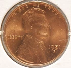 USA, 1951-D Lincoln Cent, Red BU, NR, 4-10