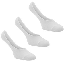 20 Pairs Giorgio Mens Invisible Socks No Show Non Slip UK 7 - 11 White