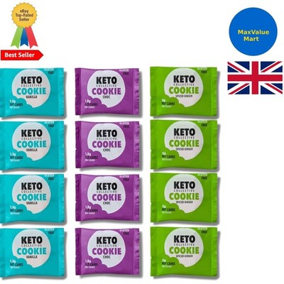 Nutritious Keto Cookies - 1.5g Net Carbs, Gluten-Free & Almonds - 12 Count Pack