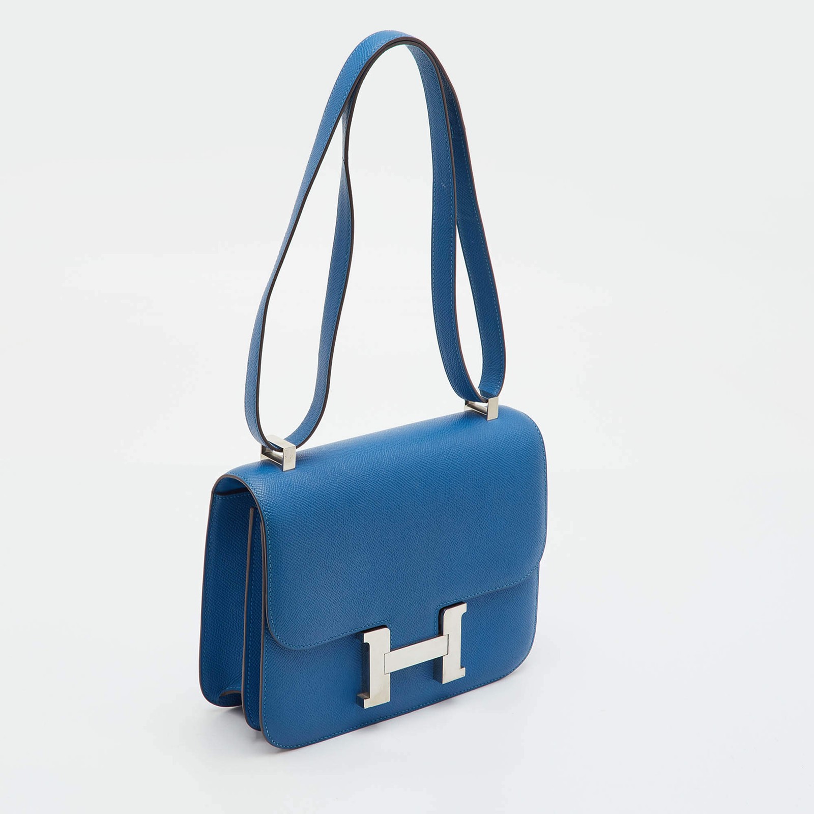 Hermes Constance 24 Bleu Izmir Epsom Leather Shoulder Bag — image 3