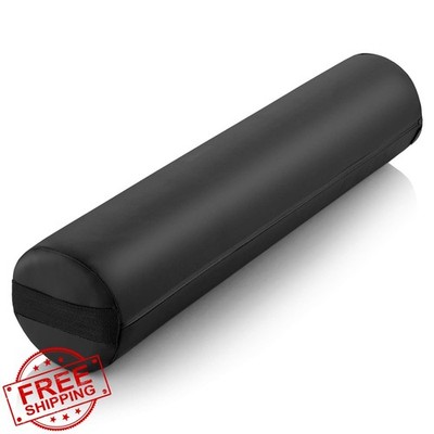 Saloniture Massage Bolster Pillow Black 26x6''