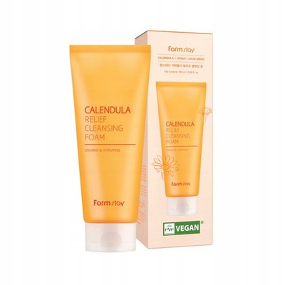 FARMSTAY Calendula Relief Gesichtsreinigungsschaum mit Ringelblume 180 ml