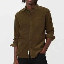 Frank & Oak Corduroy Shirt 100% organic cotton mens size medium new with tags