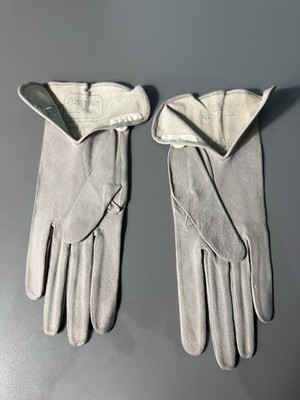 Vintage 50er Jahre FOWNES Frankreich weiße Kinderleder Opernhandschuhe Größe 8,5 