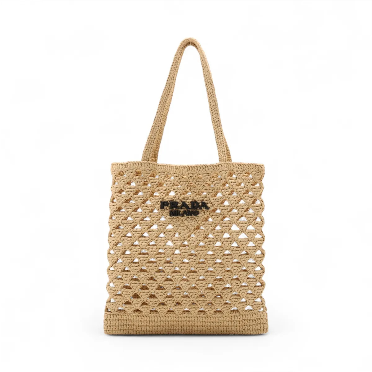 Prada Raffia Tote bag Beige
