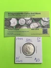 1944 Canadian Silver Quarter. King George VI. AG  HIGHER GRADE!  EF40!