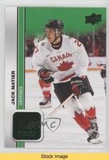 2023 Upper Deck Team Canada Juniors Men's U-20 Green Jack Matier #12 READ 5b7