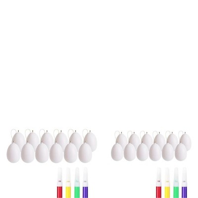 12x DIY unbemalte Ostereier Blanko Ostereier DIY Material Kit für Klassenzimmer