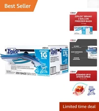 Versatile Ziploc 1 Gallon Bags - 250 Count Freezer Safe Storage Solutions