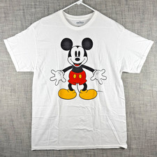 Size L - Disney Mickey Mouse Classic Retro Graphic T-Shirt White NWOT