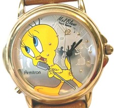 Tweety Bird Mel Blanc Voice Watch W/ Case Vintage Armitron Looney Tunes WB 1998