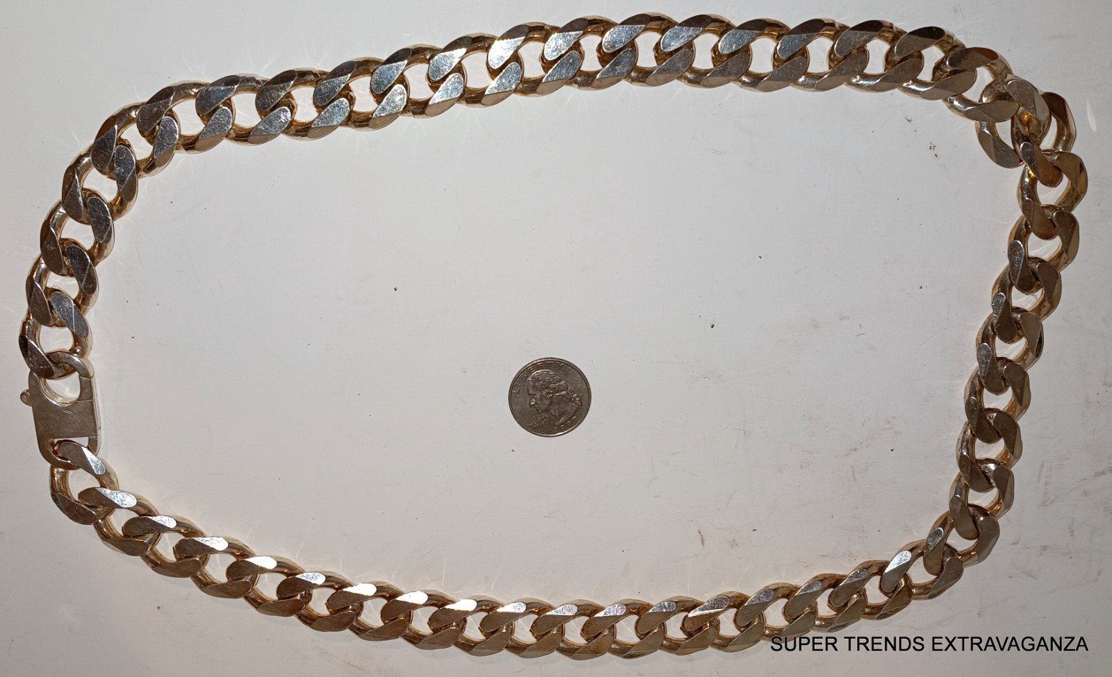 MASSIVE 18MM Solid Sterling Silver Curb Miami Cub… - image 4