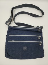 KIPLING Womens Purse Navy Nylon 4 zipper 12in...