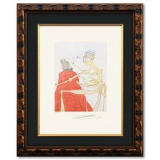 Salvador Dali- Original Lithograph "The Divine Back of Gala"