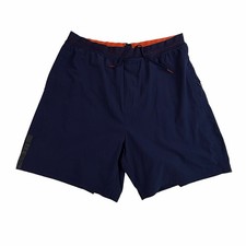 Rhone Men's 5" Pursuit Short - Lined Medium Navy Blue Athletic Gym  