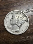 1939-D Mercury Dime - Actual Silver Coin Fine Shown Same Day Shipping
