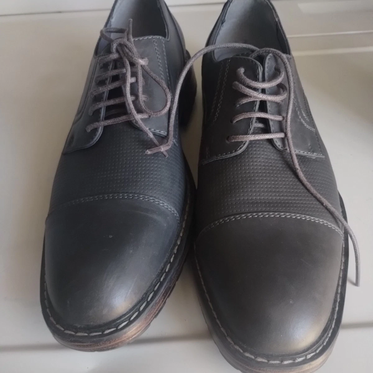 Perry Ellis Oxford Gray Dress Shoes for Men for sale | eBay