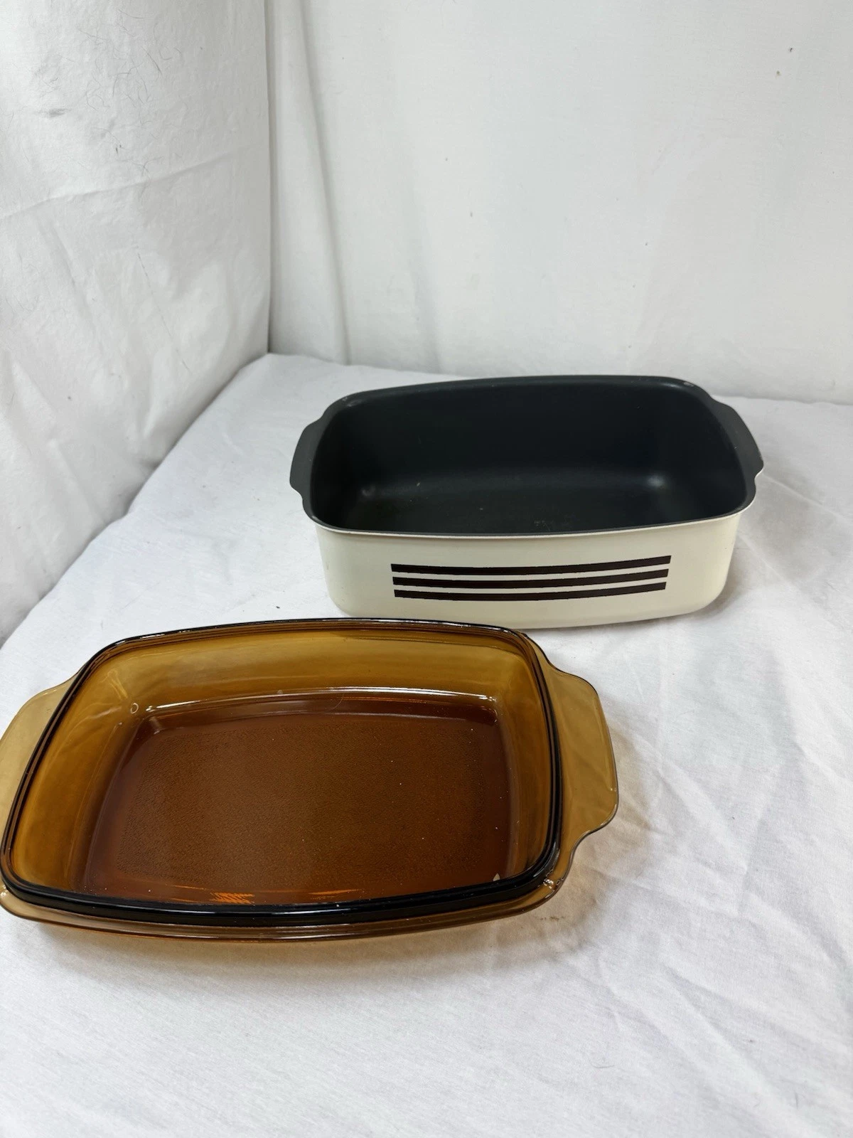 WEST BEND Vintage Slow Cooker 4 QT Replacement Pot Pan Amber Glass Lid FreShip