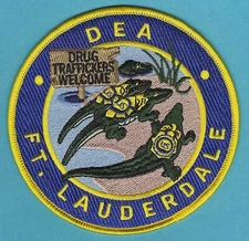 DEA FORT LAUDERDALE FLORIDA DRUG TASK FORCE PATCH