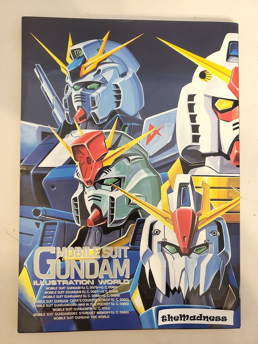 New Mobile Suit Gundam Illustration World 1st Ed Softcover Book w