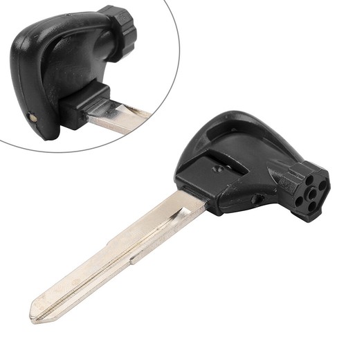 Left Ignition Key Blank Uncut Blade Black For Yamaha Motorbike Scooter Motor - Picture 1 of 12