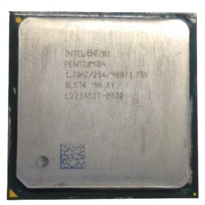 Mikroprozessor Intel Pentium 4 1.7 GHZ Cache 256 K MB SL5TK FSB 400 MHZ CPU