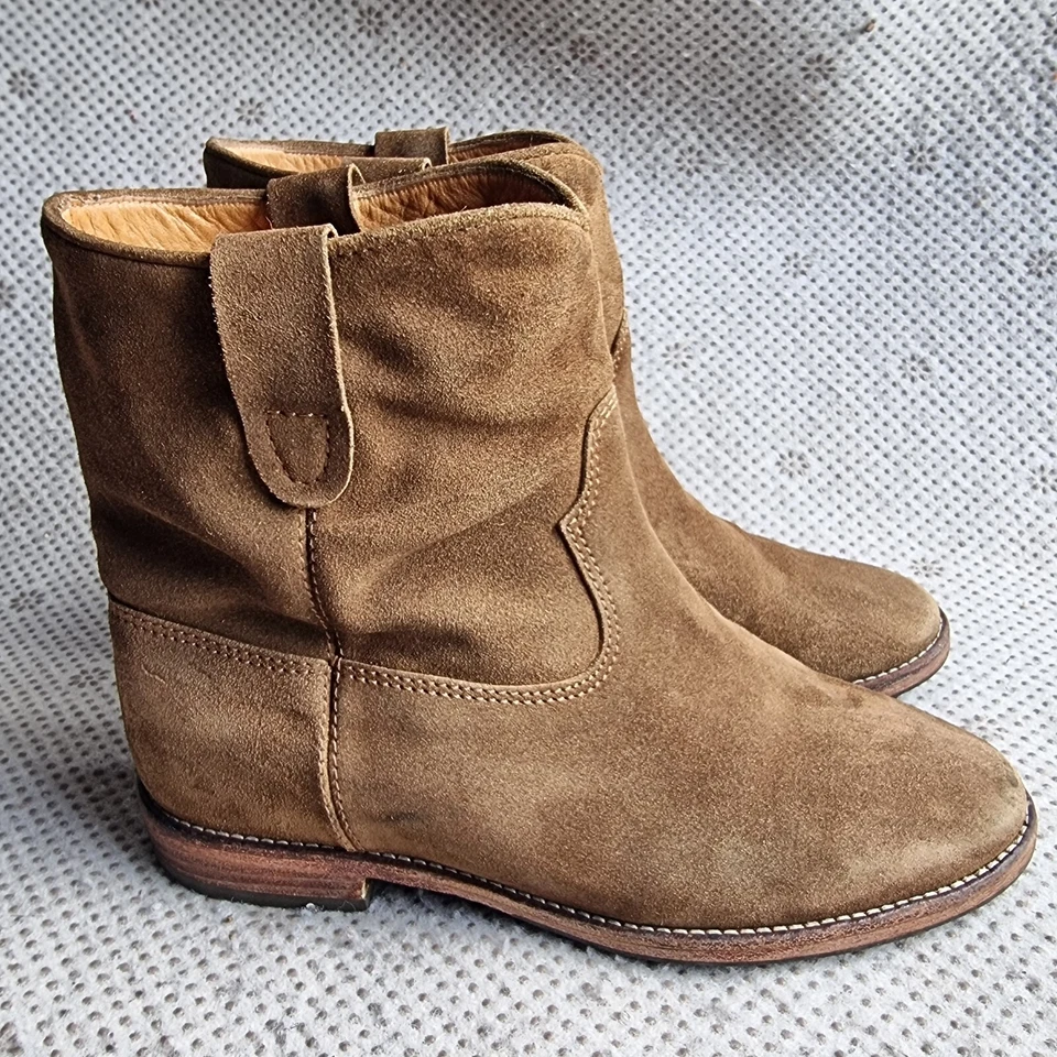 Ботинки Isabel Marant Crisi вестерн замшевые плоские евро 38 - Изображение 2 из 4