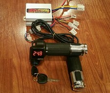 Controller 24V - 500 Watt e acceleratore digitale (motore spazzolato) scooter ebike